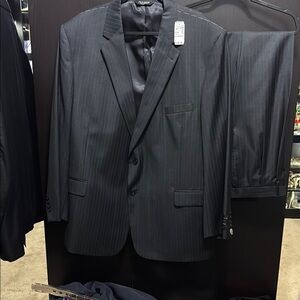 Jos. A. Bank Navy Pinstripe Classic Suit with Notched Lapels